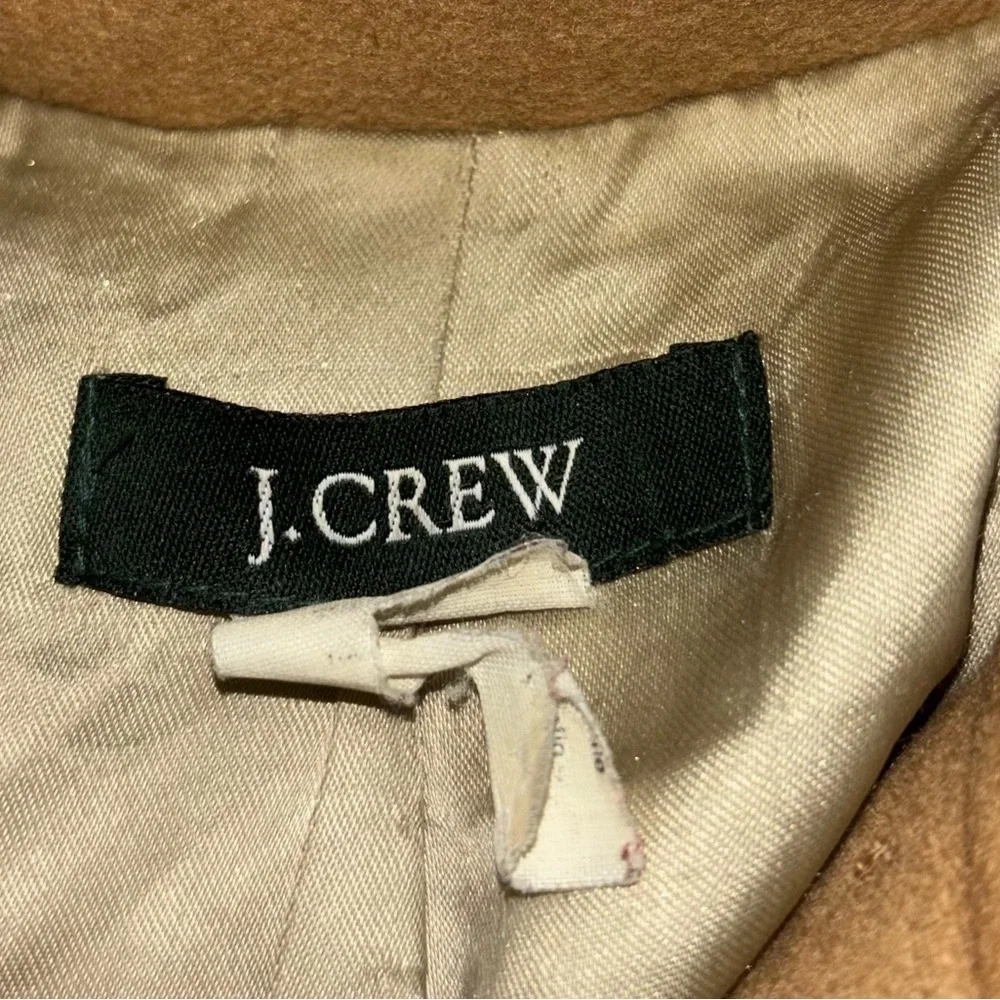 J. Crew Lady Day Coat Camel, Size 8